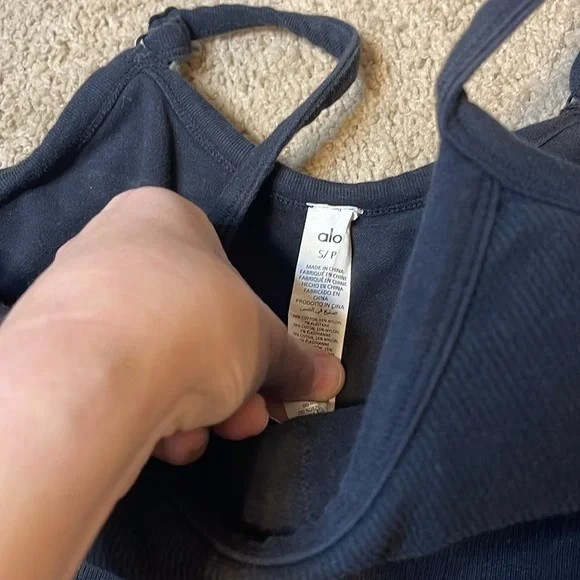 Alo seamless ribbed mellow Romper Bodysuit Black Sz S - Picture 4 of 7